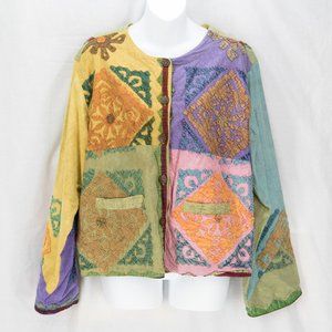 Sacred Threads Patchwork Jacket Size S/M